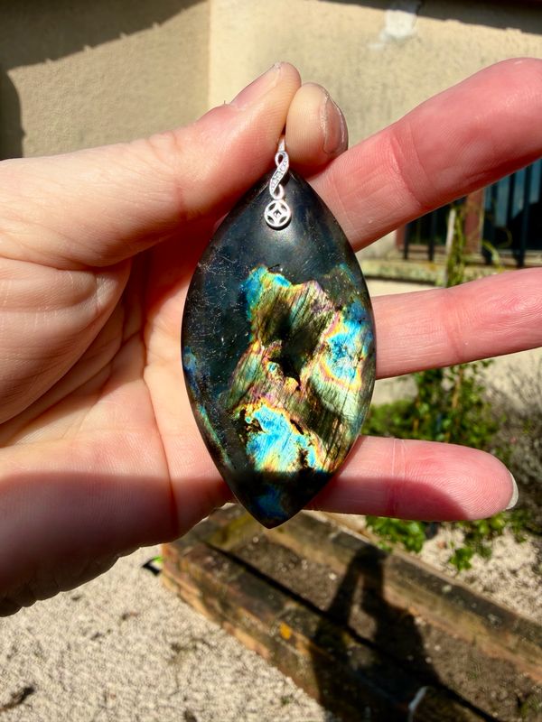 Pendentif en labradorite