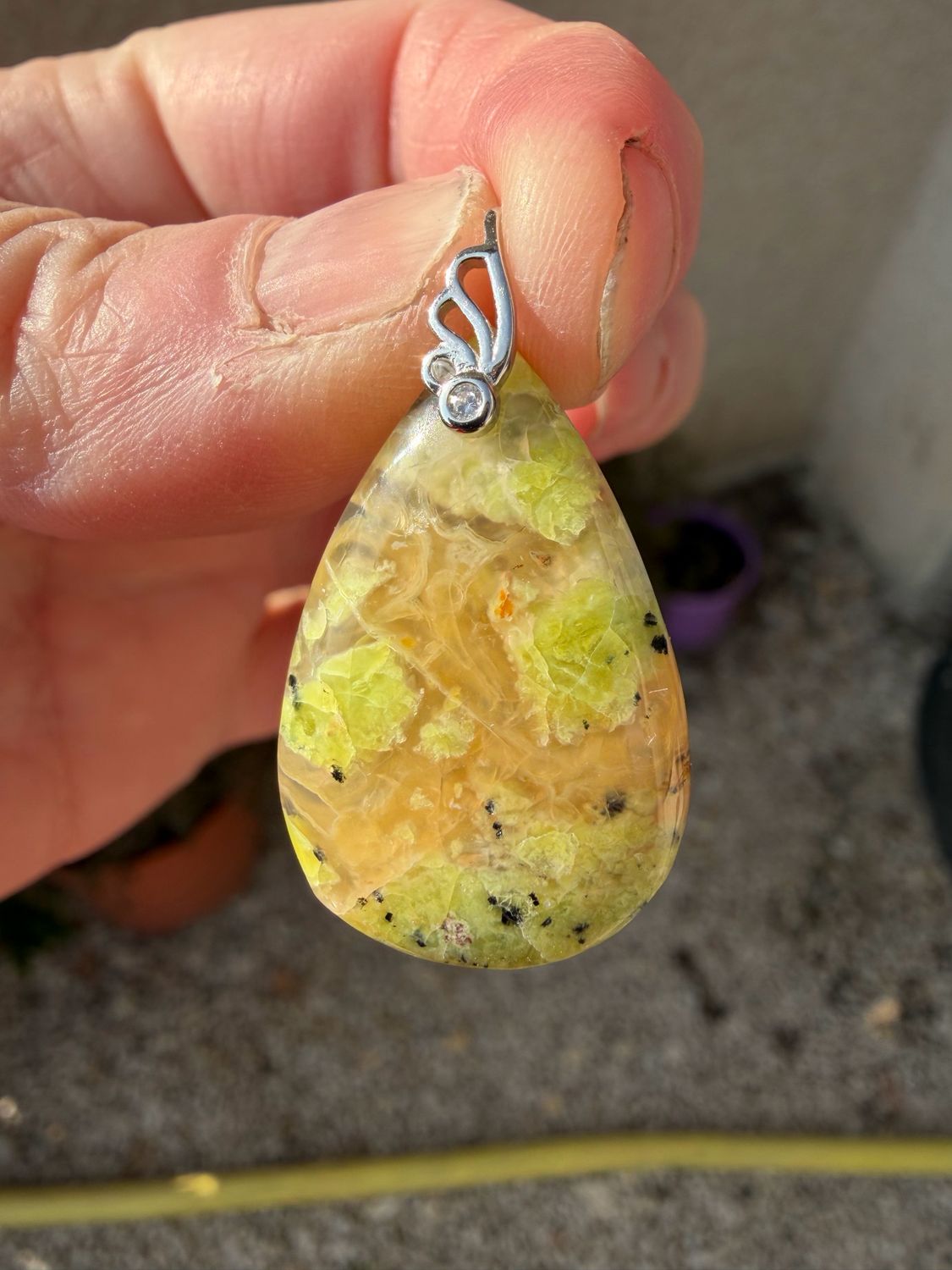 Pendentif en Lizardite