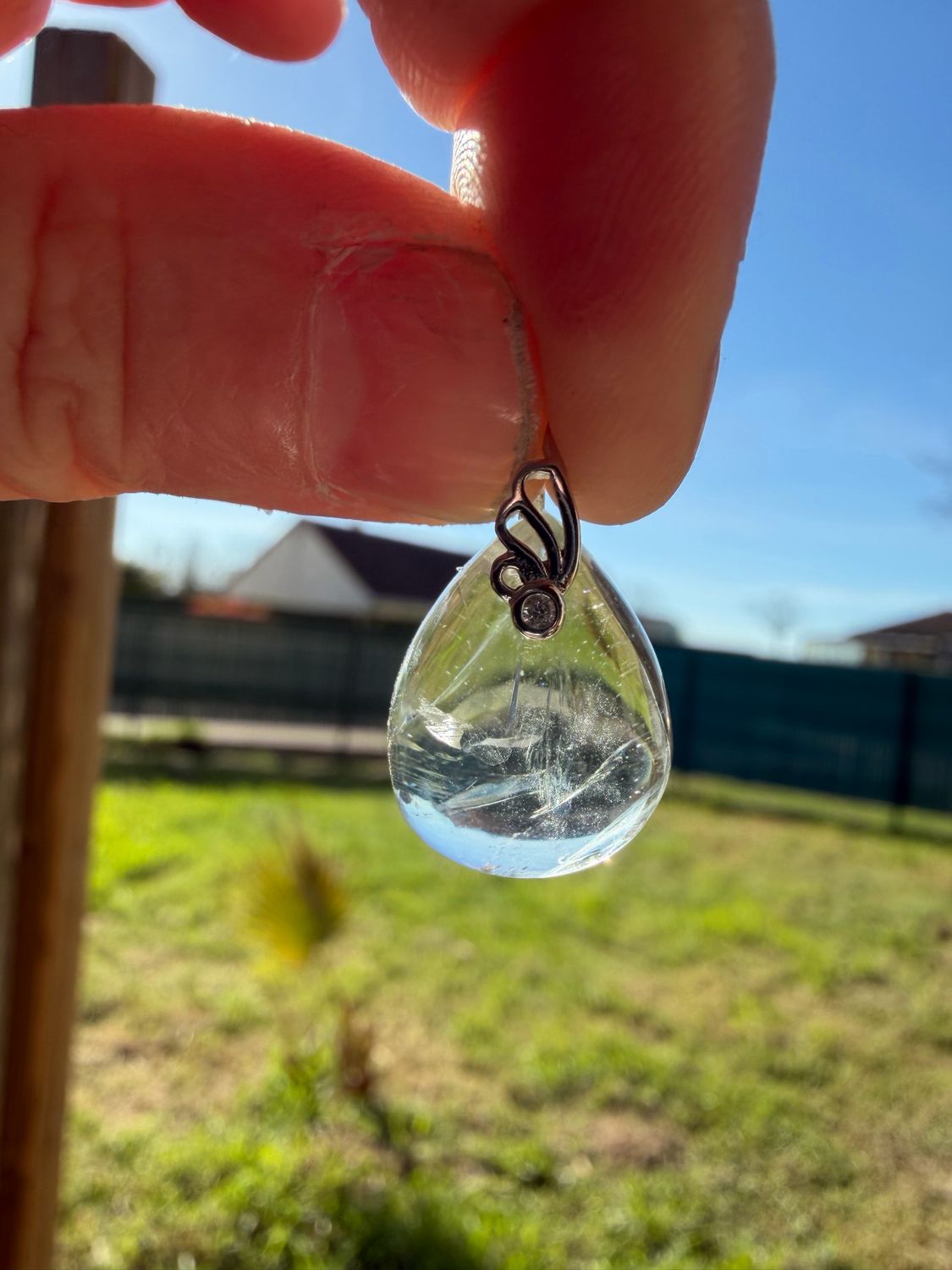 Pendentif en prasiolite