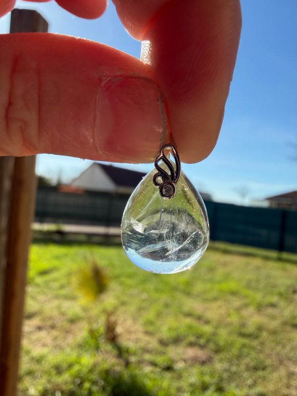 Pendentif en prasiolite