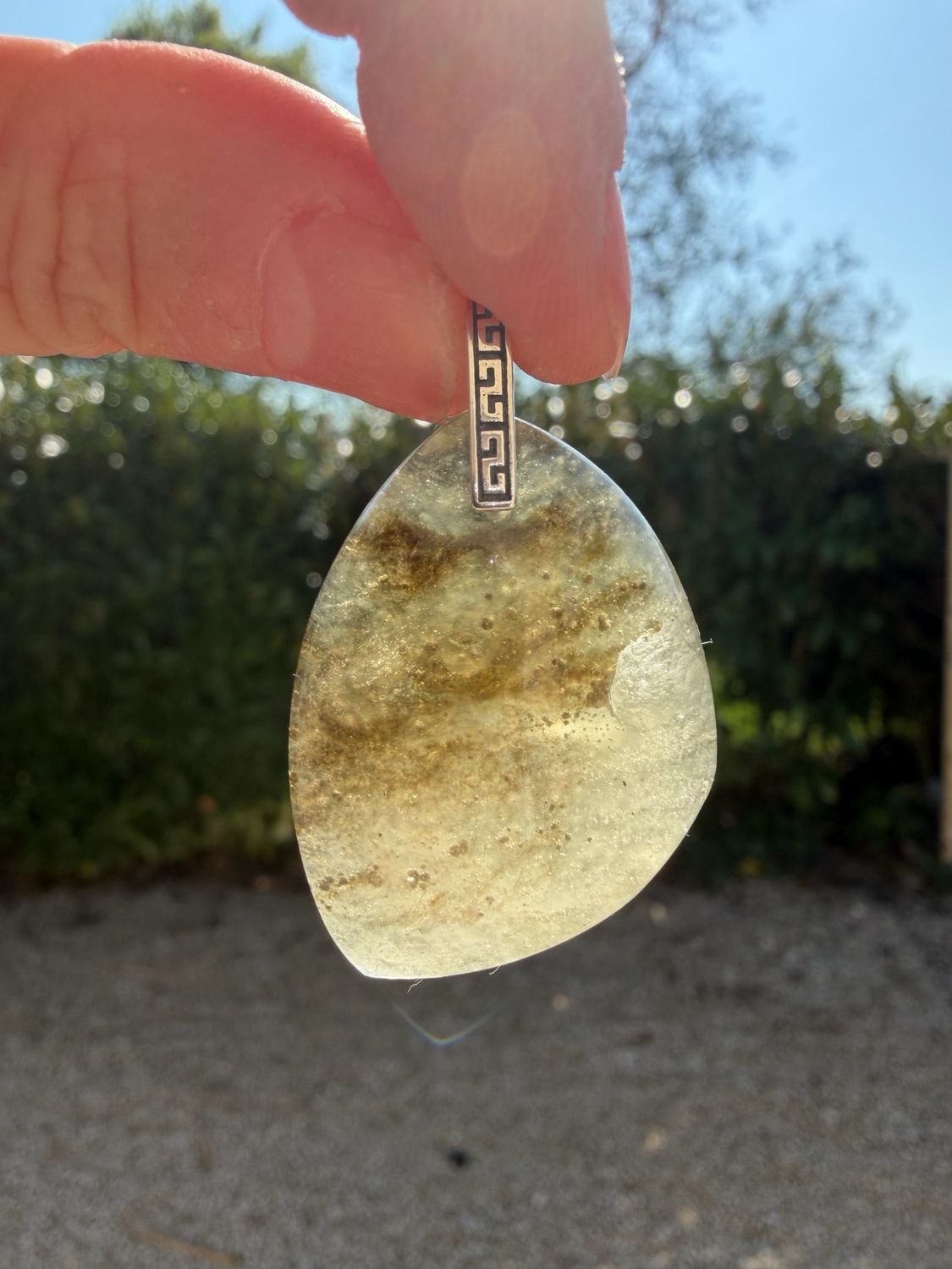 Pendentif en verre lybique