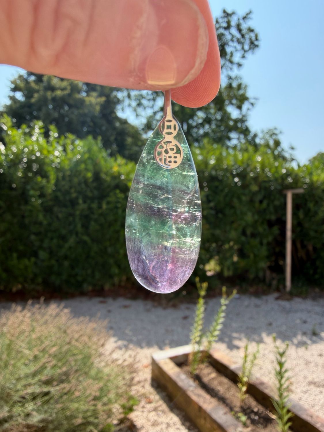 Pendentif en fluorite