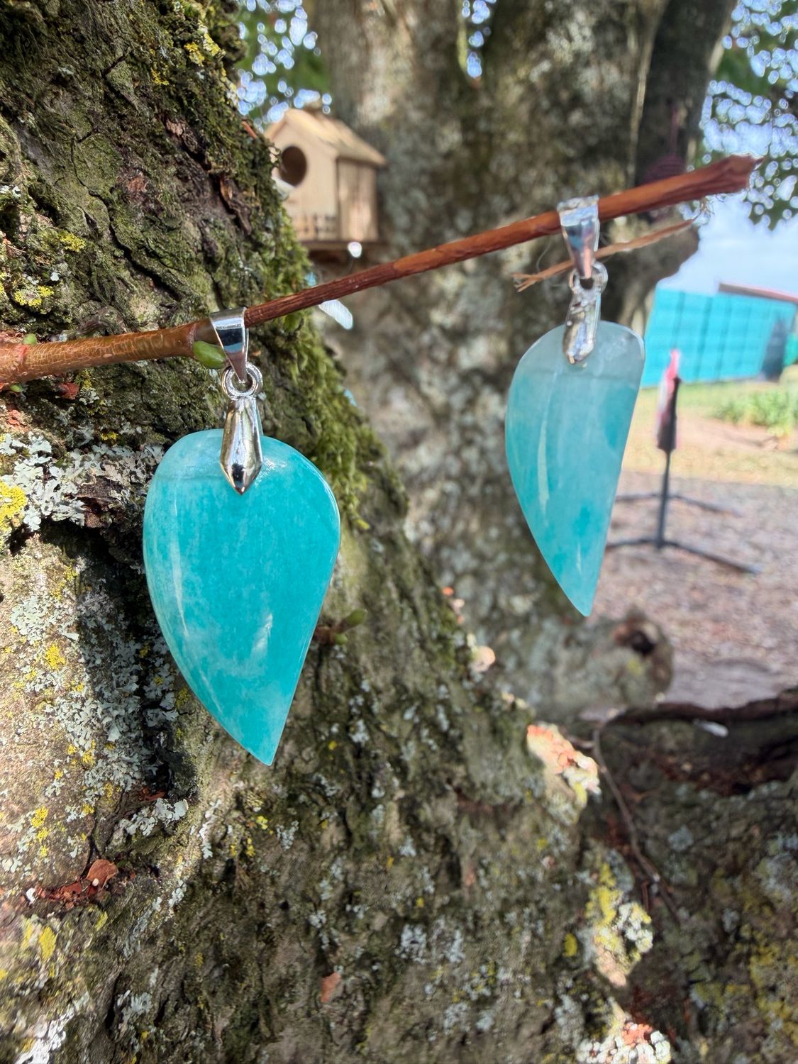 Pendentifs en amazonite Pendentifs en amazonite