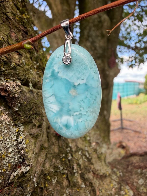 Pendentif en larimar