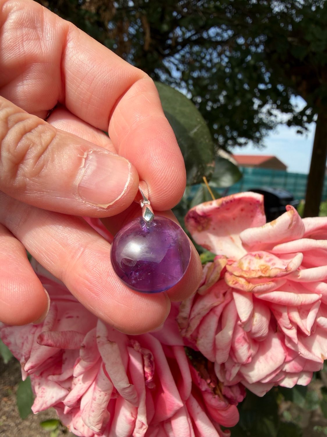Pendentif en améthyste Uruguay