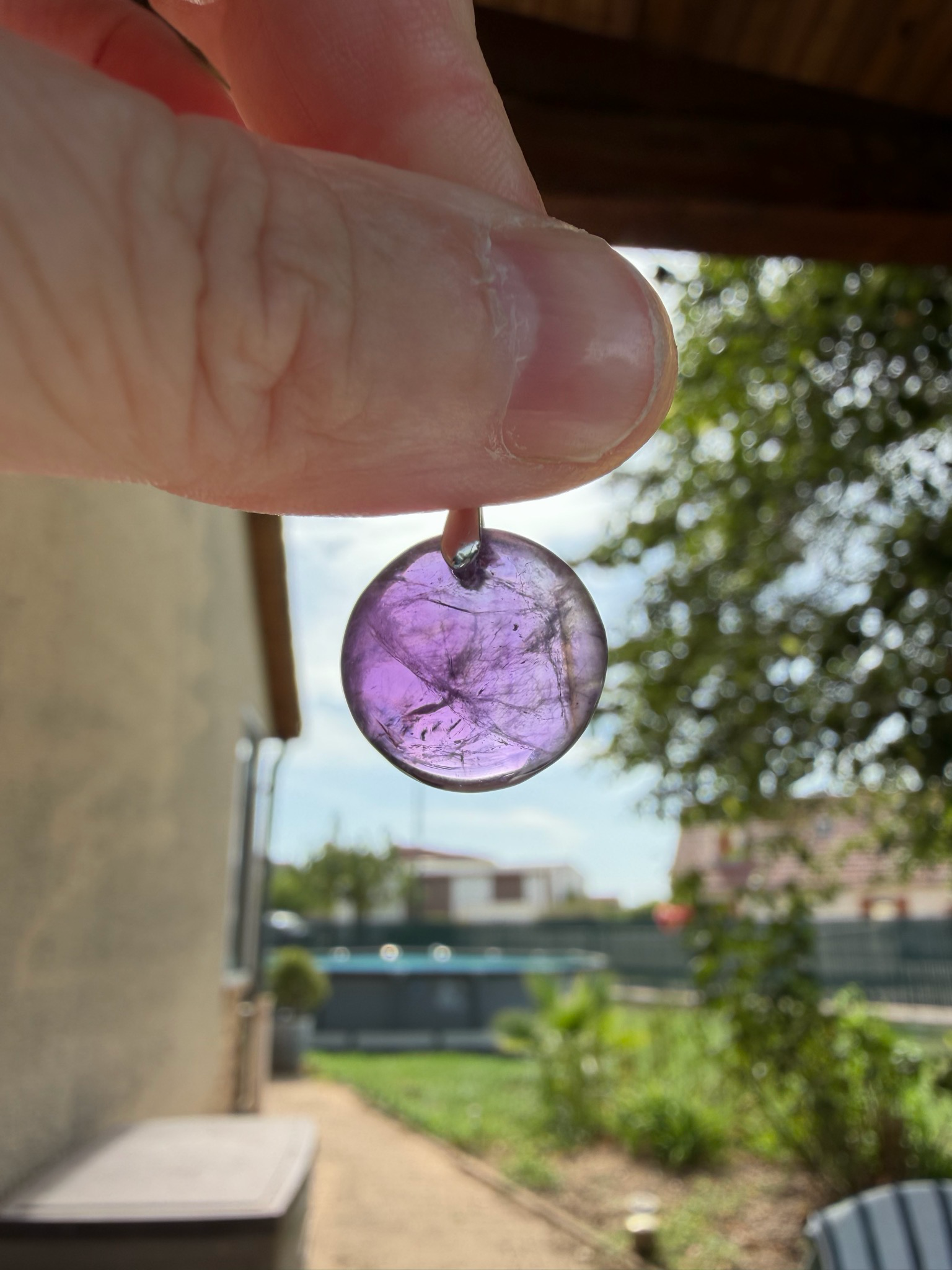 Pendentif en améthyste Uruguay