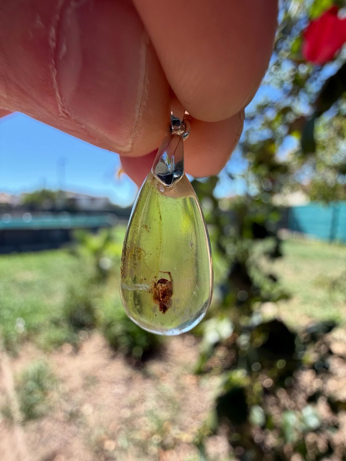 Pendentif en ambre