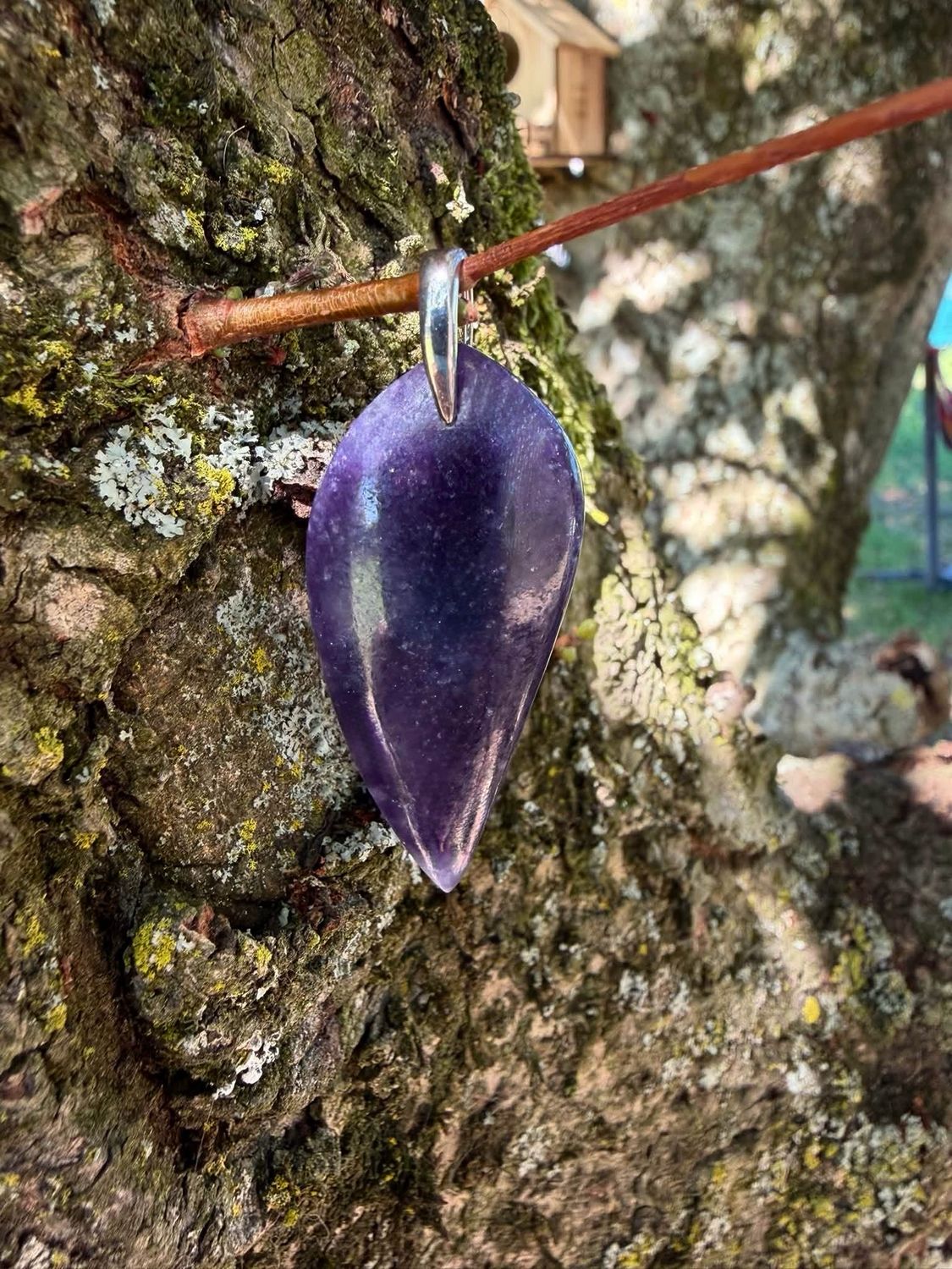 Pendentif en lepidolite Pendentif en lepidolite