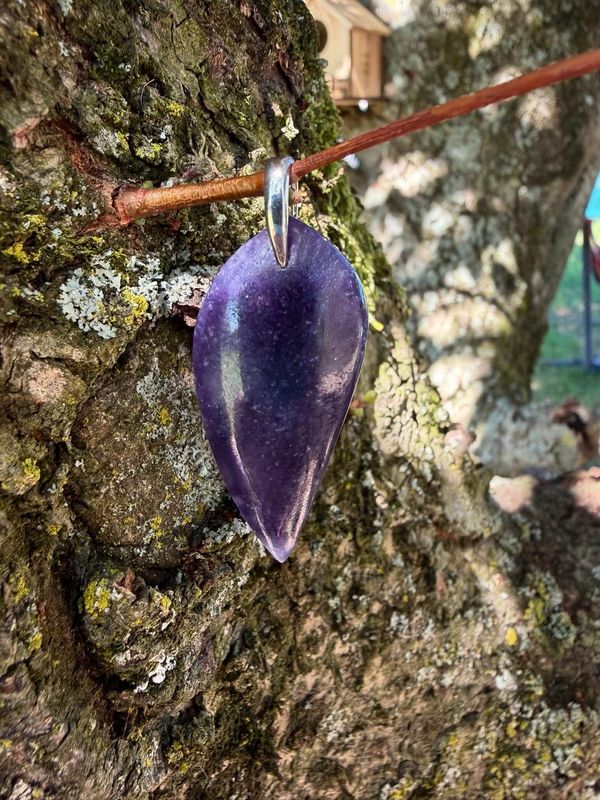 Pendentif en lepidolite