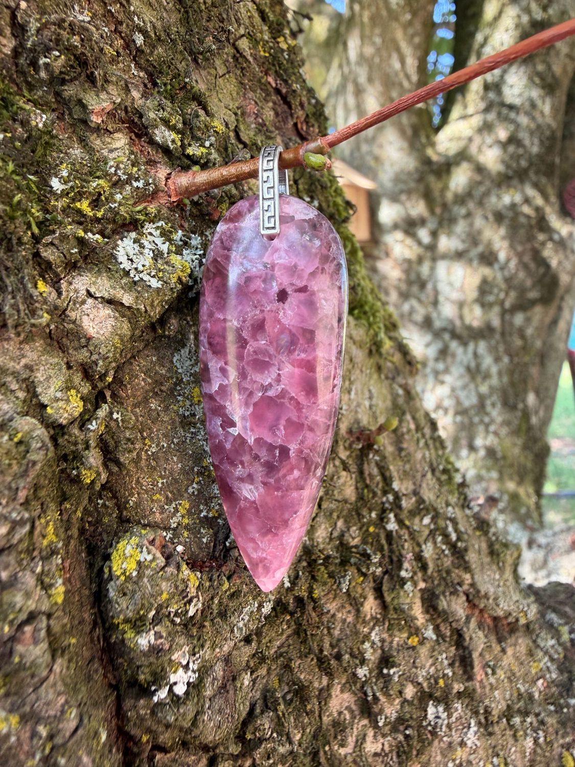 Pendentif en roselite Pendentif en roselite