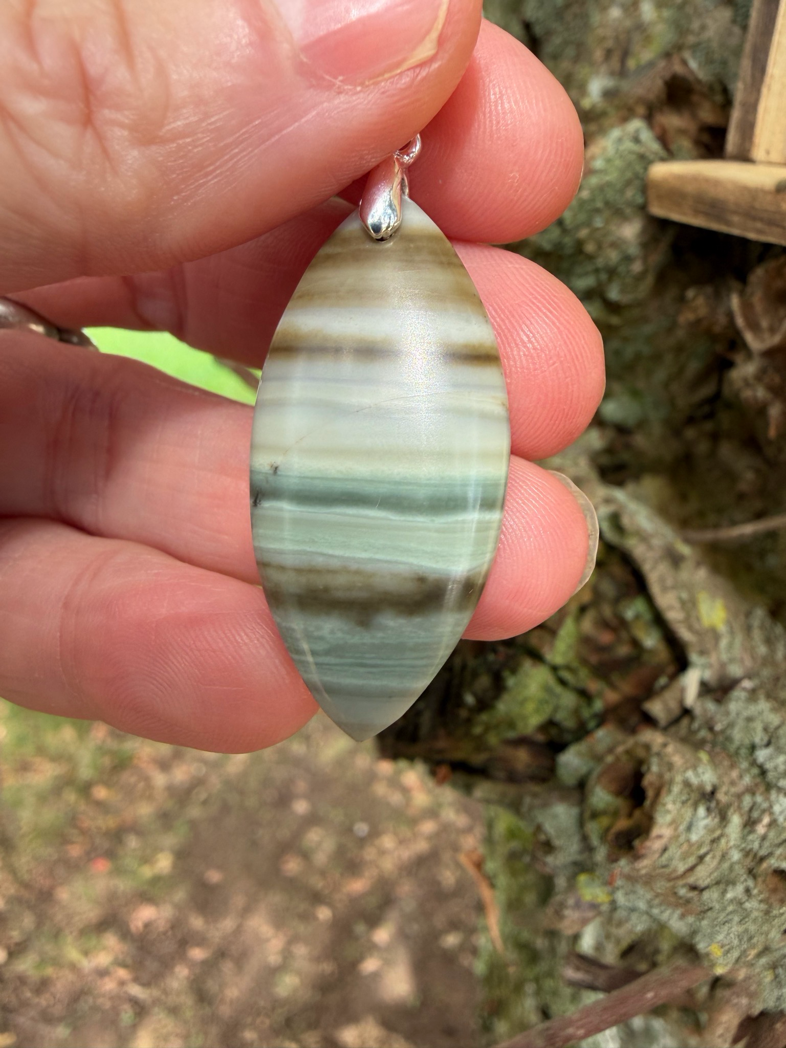 Pendentif en jaspe jabra