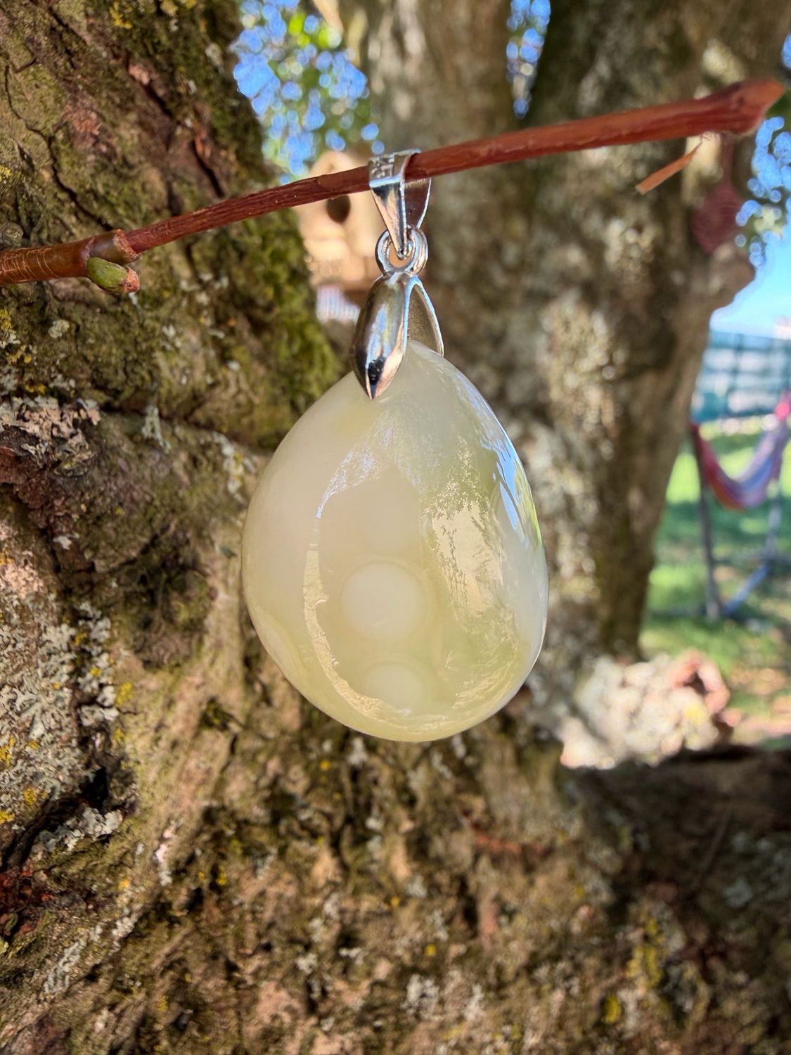 Pendentif en agate de Gobi Pendentif en agate de Gobi