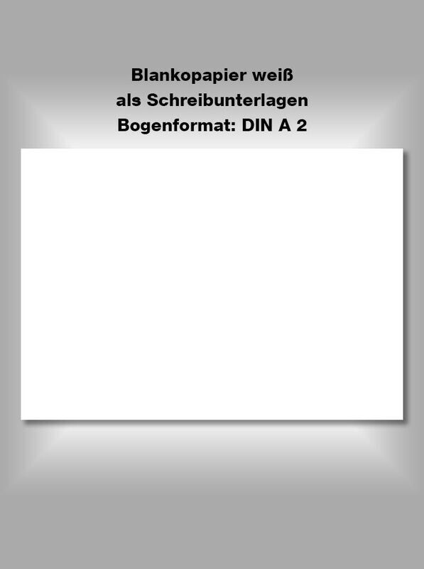 Schreibunterlage - Farbe: blanko