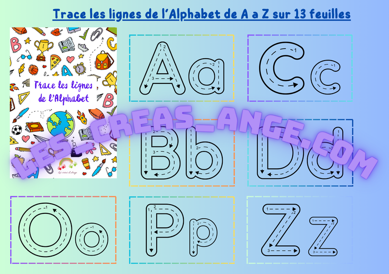Livret Trace les lignes de l'alphabet