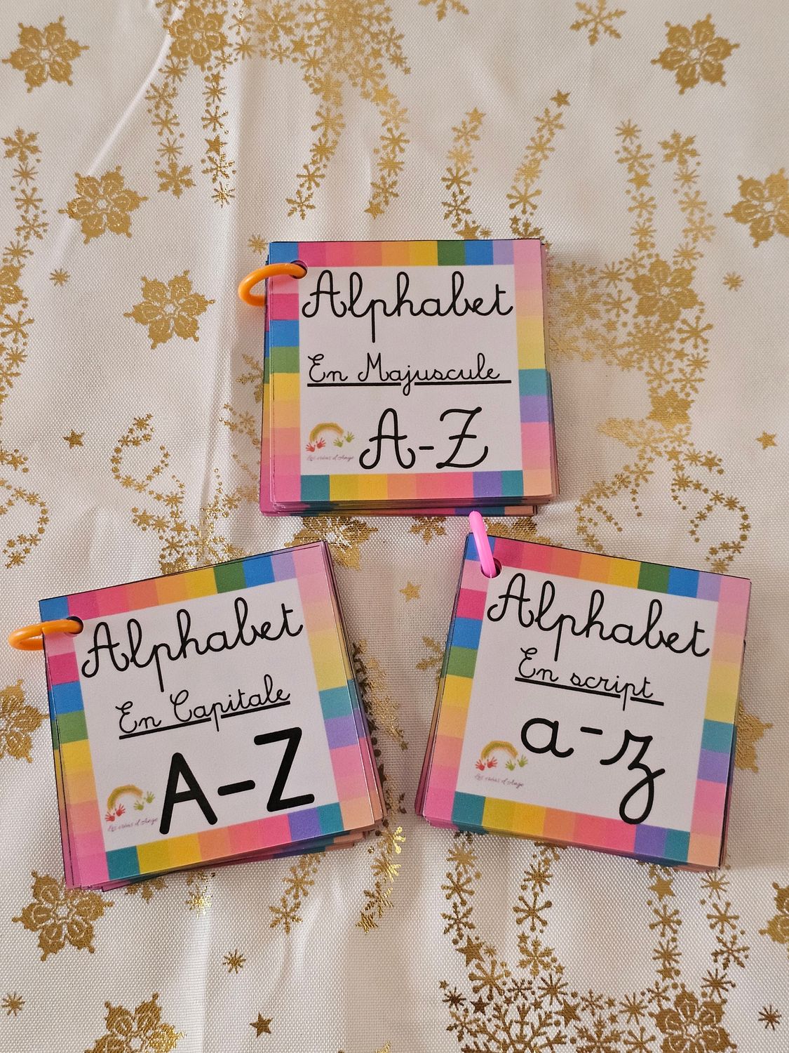 Alphabet sous 3 ecritures