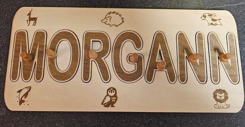 Puzzles en bois prénom