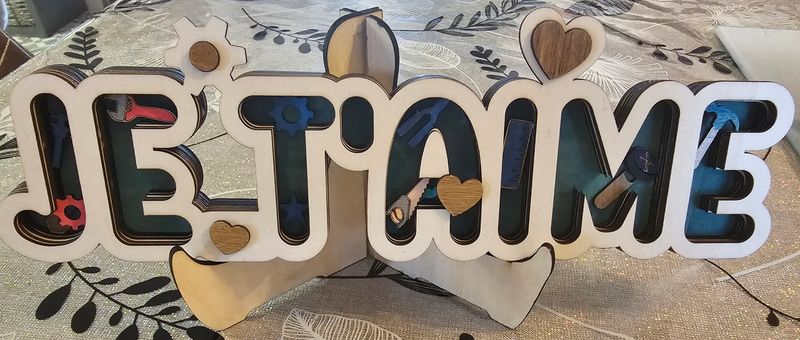Je t'aime en bois