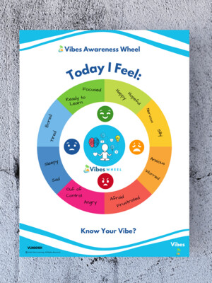 Vibes Awareness Wheel Poster 12X18 Inches