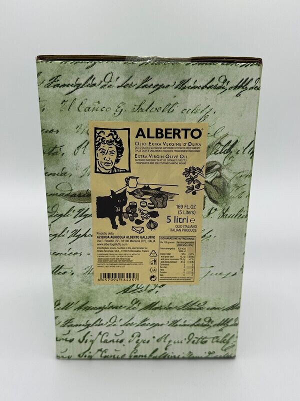 Olio Extra Vergine di Oliva Alberto Bag in Box lt.5