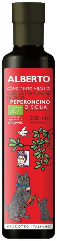 Olio Extra Vergine di Oliva Biologico al Peperoncino Biologico cl.25