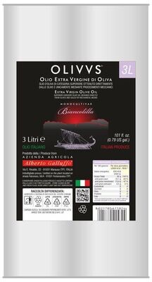 Olio Extra Vergine di Oliva "OLIVVS" Biancolilla latta lt.3