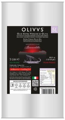 Olio Extra Vergine di Oliva "OLIVVS" Biancolilla latta lt.5