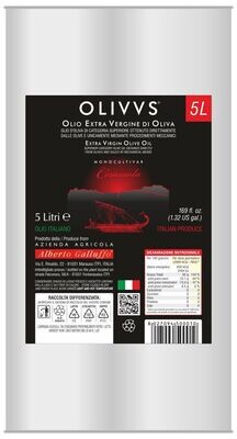 Olio Extra Vergine di Oliva "OLIVVS" Cerasuola latta lt.5