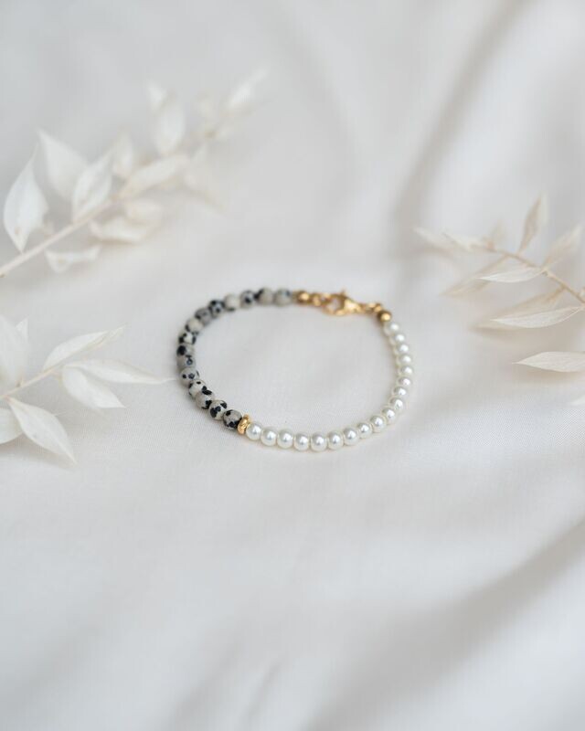Perlenarmband - golden cruella