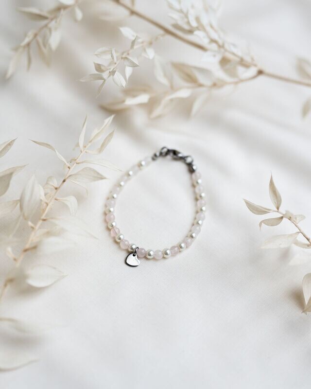 Perlenarmband - heart