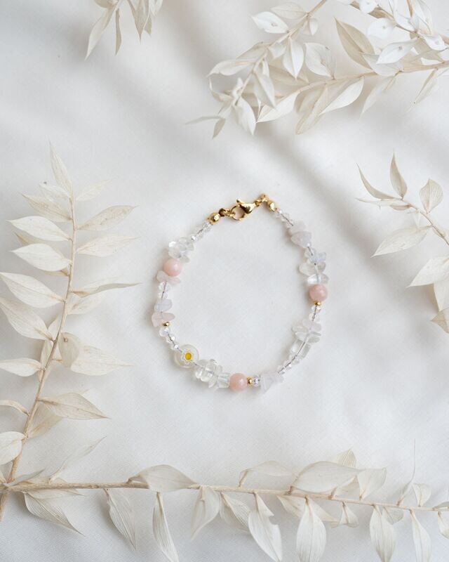 Perlenarmband - daisy