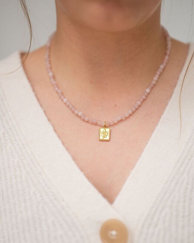 Perlenkette - rose