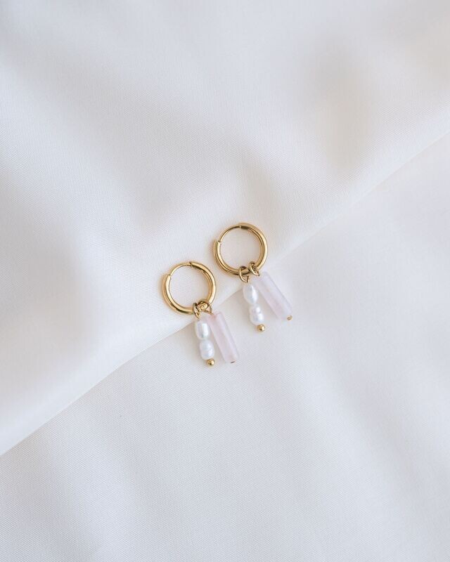 Ohrringe - pink pearl