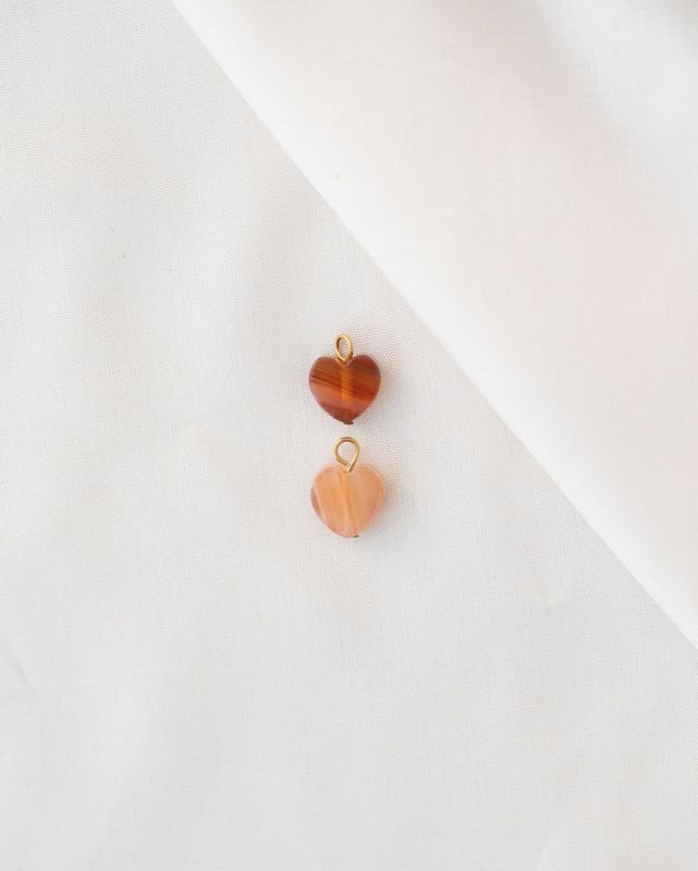Anhänger - orange heart