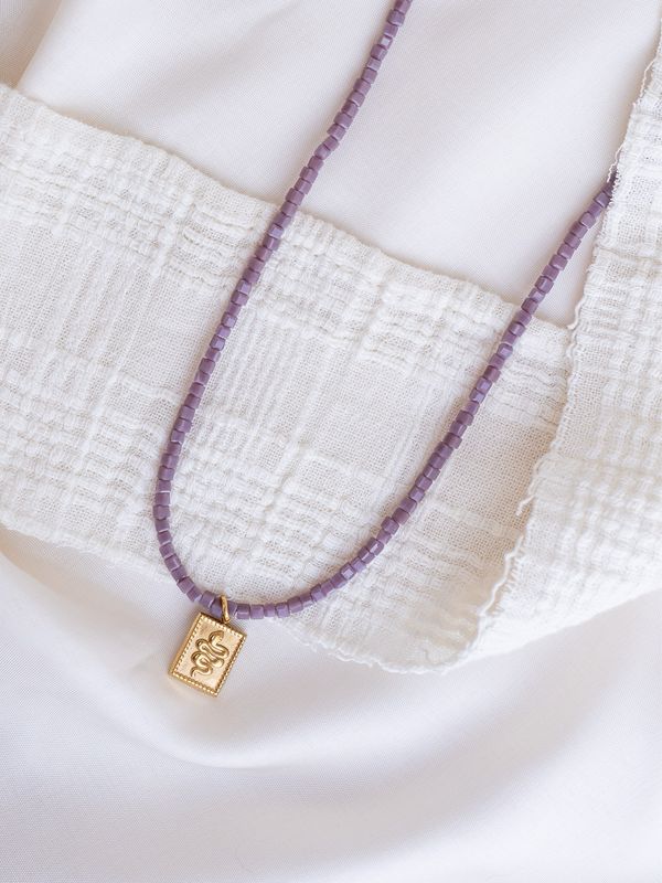 Perlenkette - Purple Snake