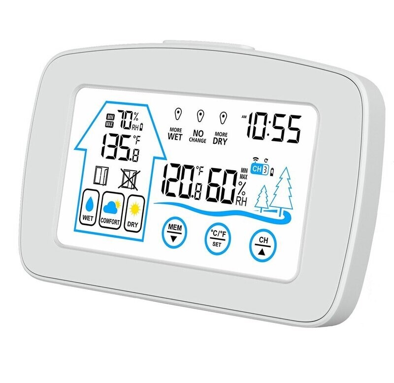 Hygrometer mit Lüftungsempfehlung Hygrometer mit Lüftungsempfehlung