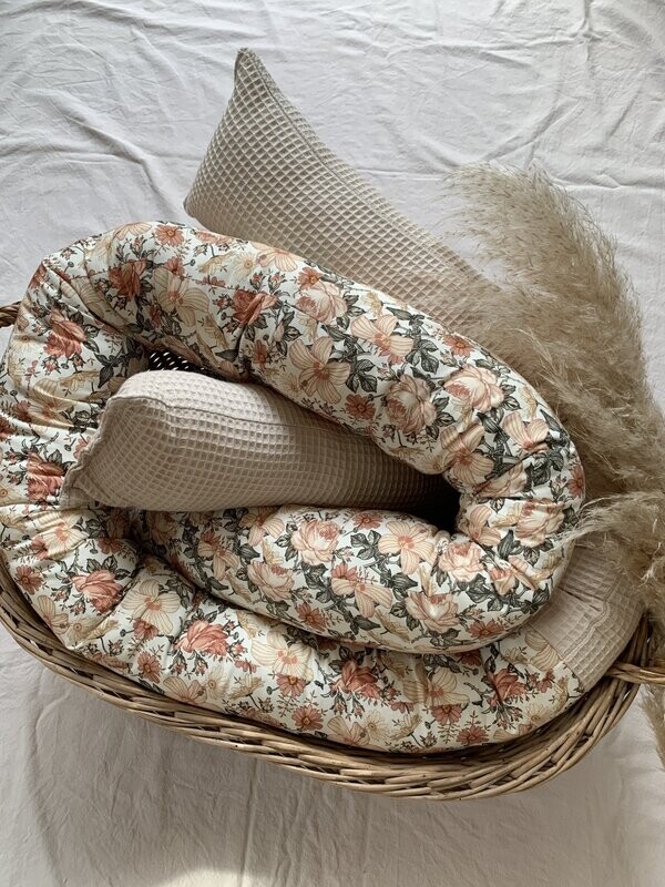 Bettschlange Vintage Blumen