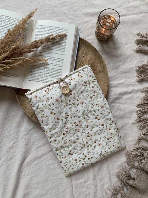 Buchhülle Blumen