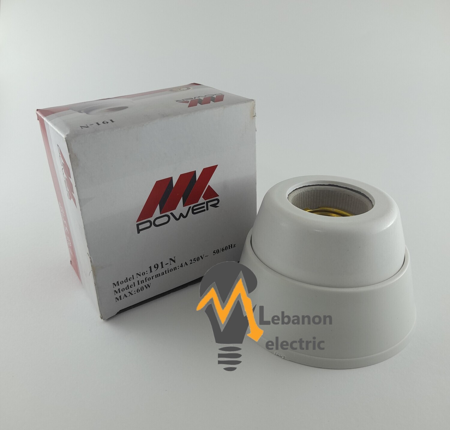 Portalamparas E27 Zocalo Straight Porcelain Welding EDM/دوية سقف وحائط