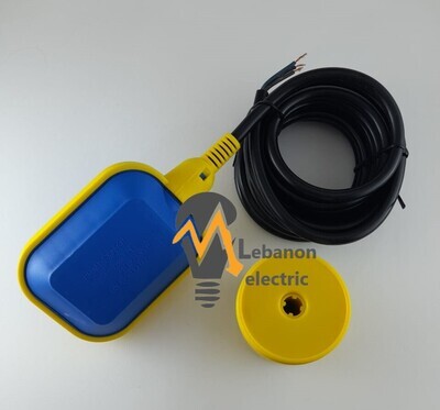 Electronic water level controller float type liquid level switch, water tank float valve switch, automatic control 220V/طابة اوتوماتيك