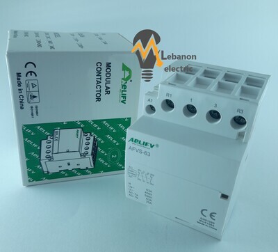 MODULAR CONTACTOR 3 POLE 500V AC 63A 3 NC/كونتكتير سكة
