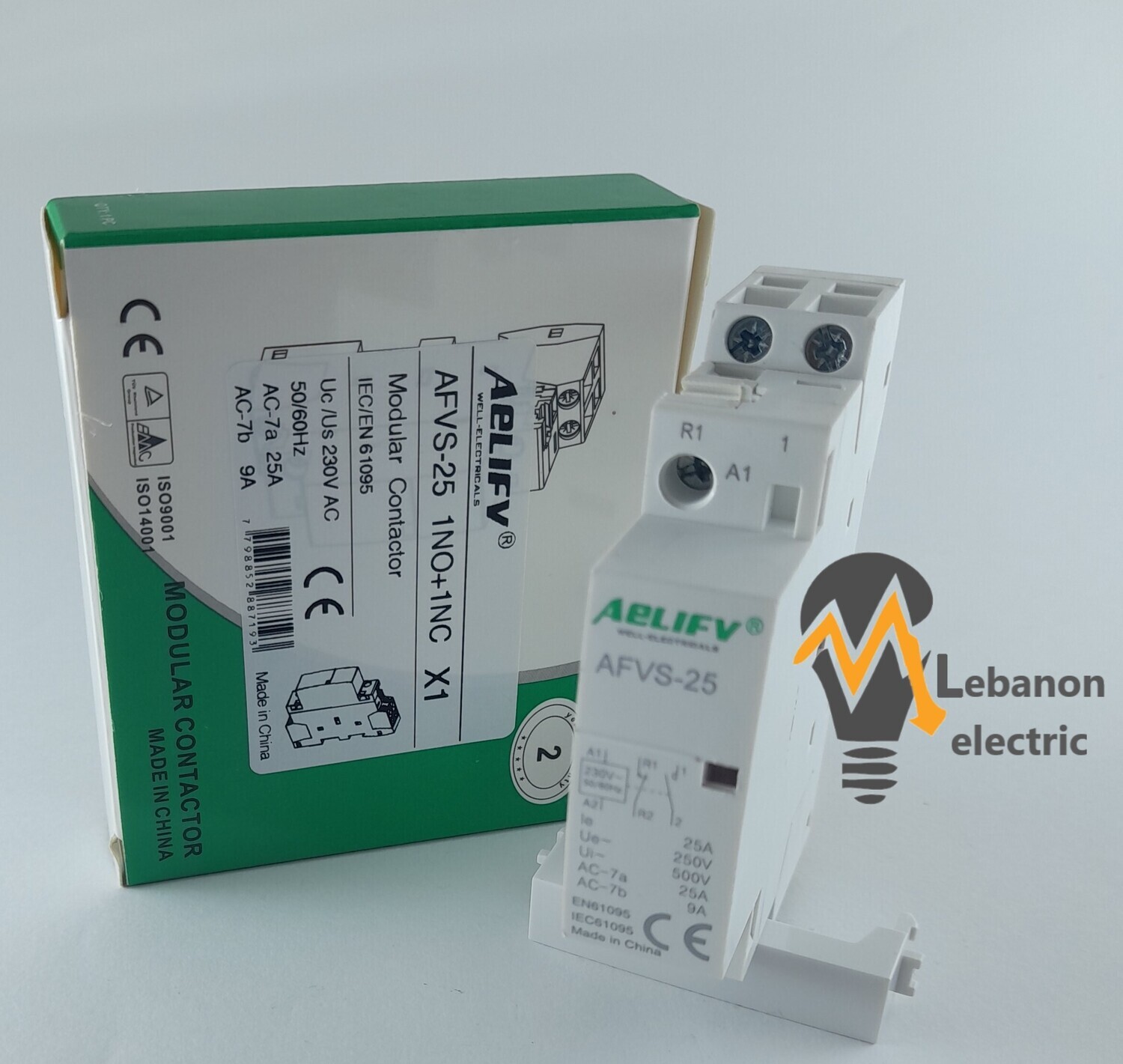 220V Single Phase Contactor/كونتكتير سكة مفرد