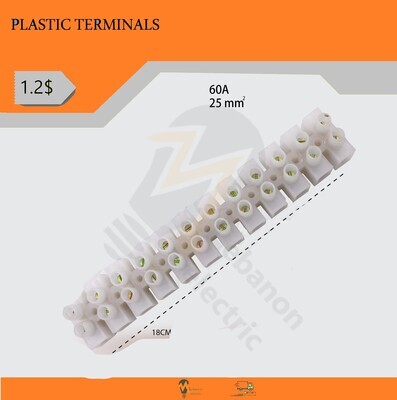PLASTIC TERMINALS 10/25/35/40mm