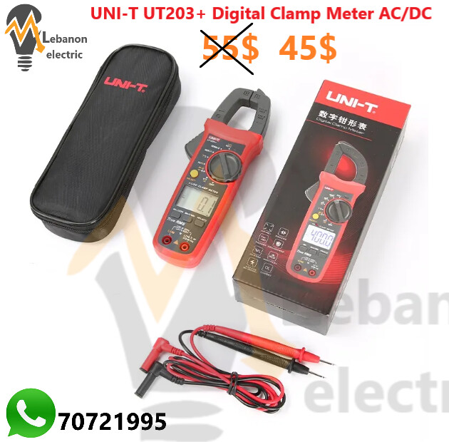 UNI-T UT203+ Digital Clamp Meter AC/DC