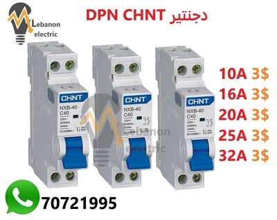 CHNT CIRCUIT BREAKER NXB-40 AC 2P C6A DPN/دجنتير
