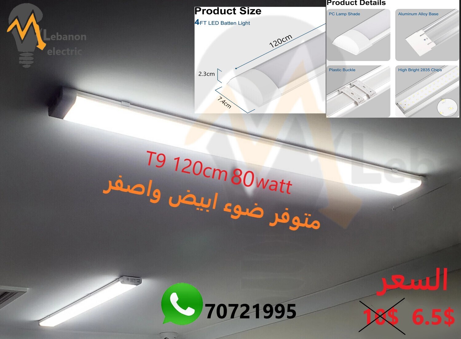 t9 120cm 80watt