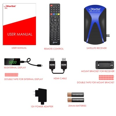 StarSat SR-2075HD Full HD DVBS2 Satellite Receiver