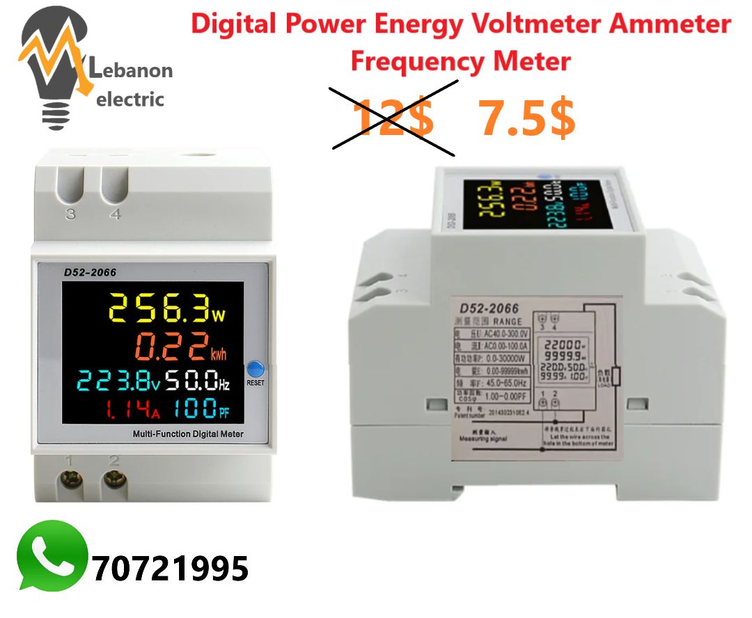 Digital Power Energy Voltmeter Ammeter Frequency Meter
