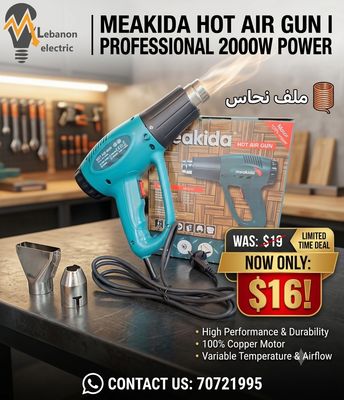 Meakida 2000W Hot Air Gun