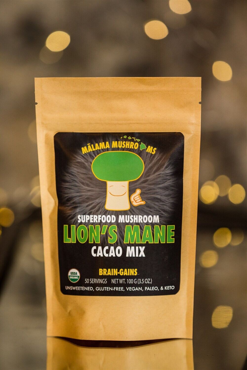 Lions Mane Mushroom Powder with Cacao