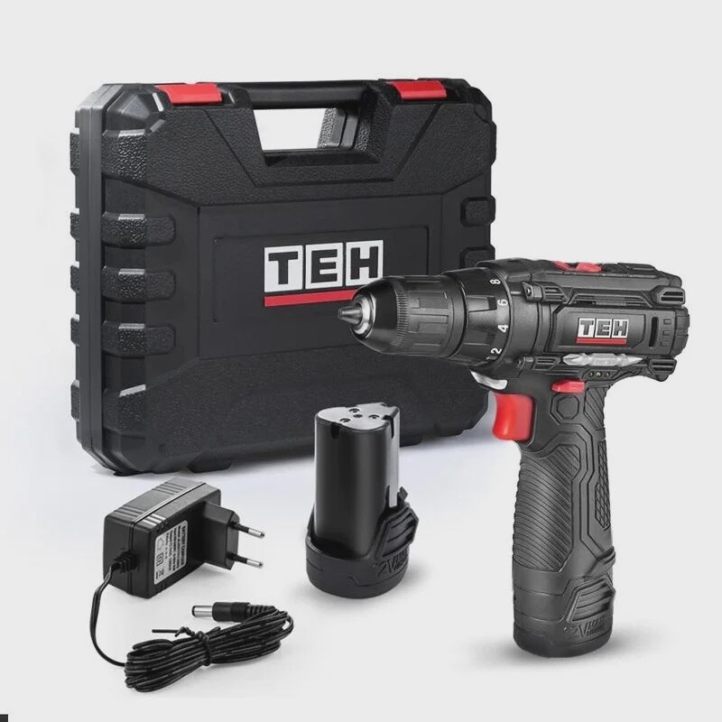 12v Cordless Drill Driver Dual Speed 23Nm 2X Batteries Kit TDLI212